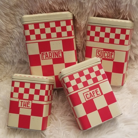 Comptoir de famille Other - Comptoir de Famille metal canister set